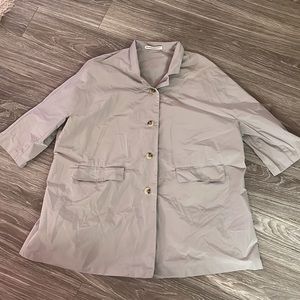 Balenciaga gray button up